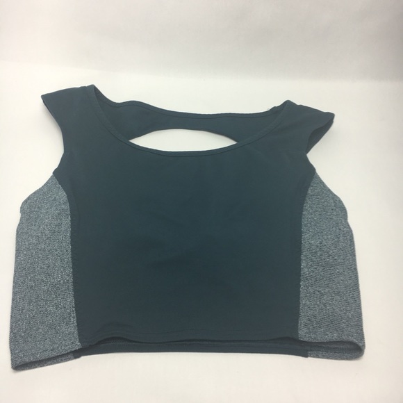Under Armour Other - Under Armour lux yoga crop top blue built in bra